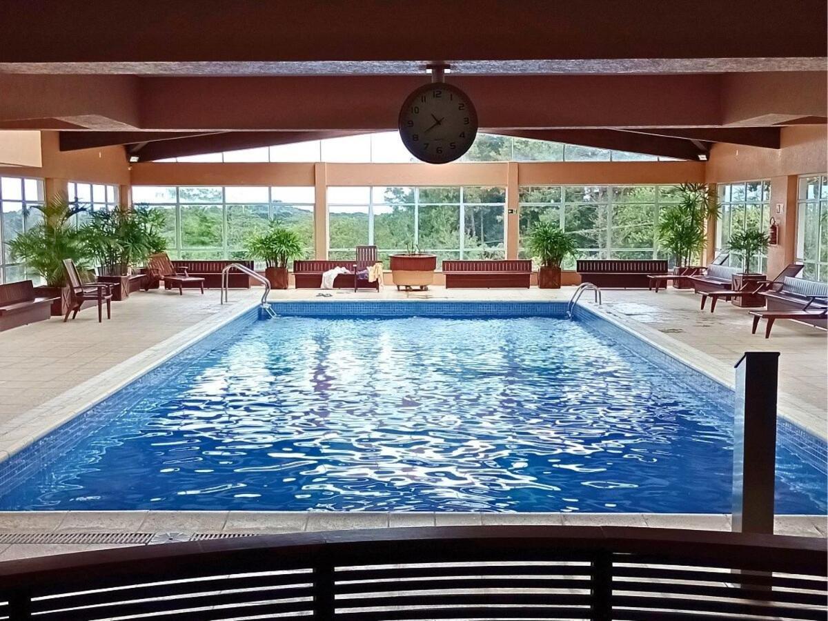 Apartamento No Residencial Village No Centro De Gramado, Com Piscina Aquecida E Hidromassagem Dış mekan fotoğraf